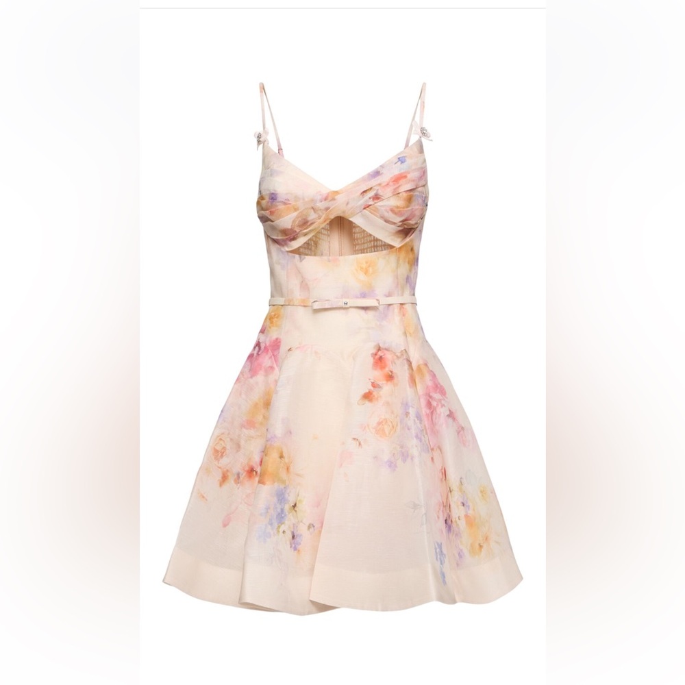 Zimmermann Floral Pastel Dress Size 2